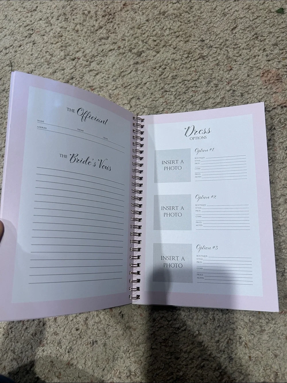 Happily Ever After Planning Notebook - Blush Pink